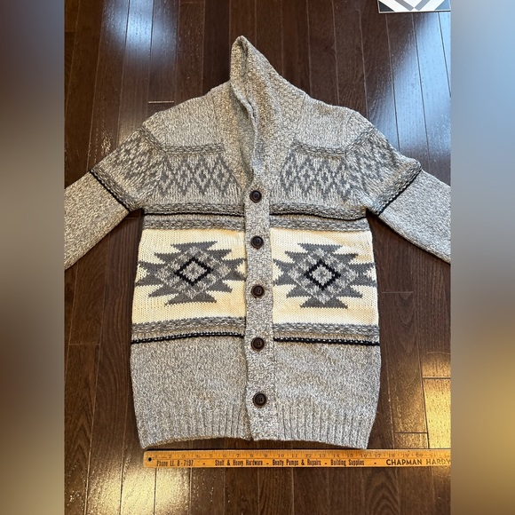 Kolby Gray Patterned Men's Sweater - Picture 9 of 9